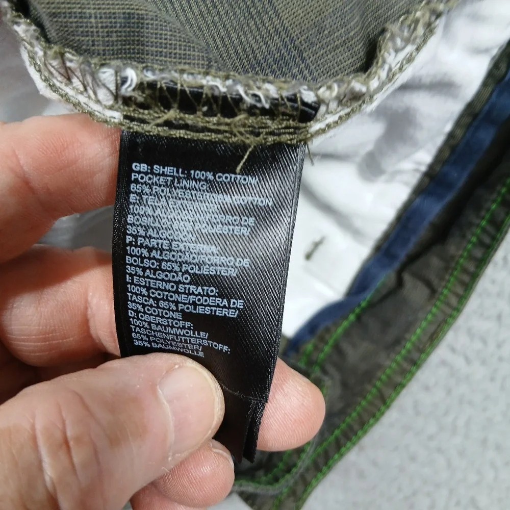 The‎ North Face Men's Shorts 36 Green Plaid Casual Outdoor Hiking Regular Fit